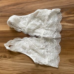 Victoria’s Secret white lace bralette